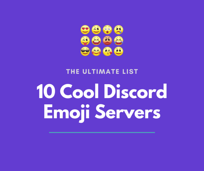 10 serveurs Emoji Cool Discord