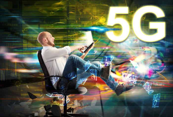 Description d'artiste de l'électrosmog 5G