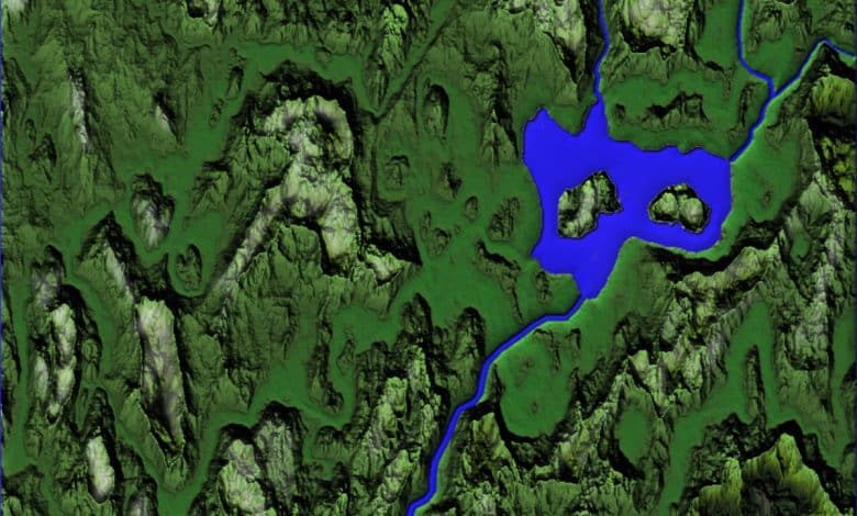 Création d'une rivière réaliste sur des cartes fantastiques dans GIMP 2.8 (2.10.12)