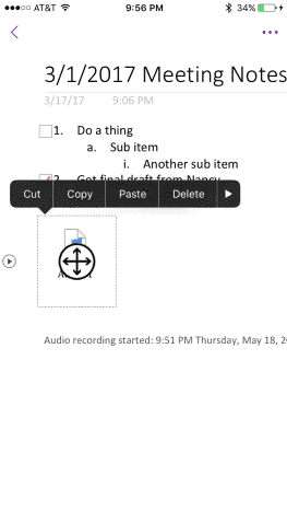 Appuyez sur le fichier audio, puis appuyez sur "Effacer."