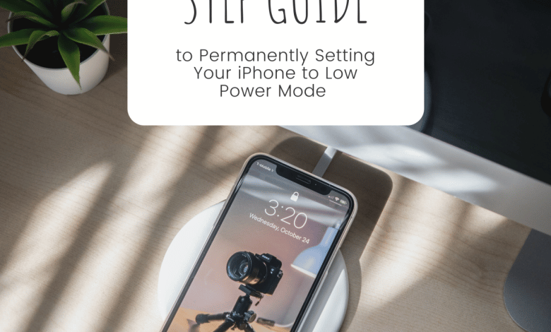 Comment configurer définitivement votre iPhone en "mode faible consommation"