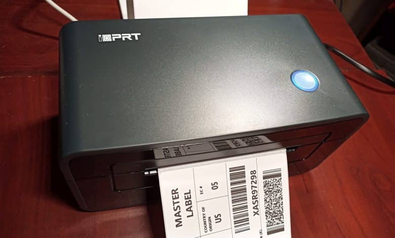 Examen de l'imprimante d'étiquettes d'expédition thermique iDPRT SP410