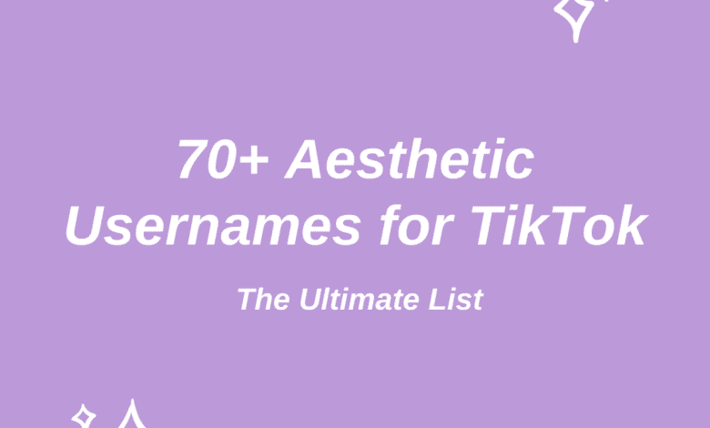 Plus de 70 noms d'utilisateur esthétiques pour TikTok : la liste ultime