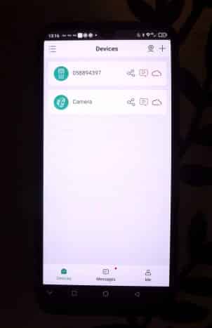 Application Cloudedge avec deux appareils disponibles