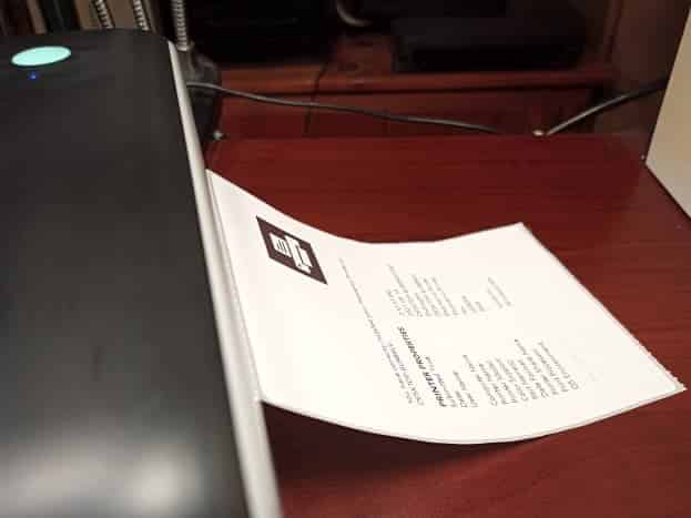 Impression d'un autotest