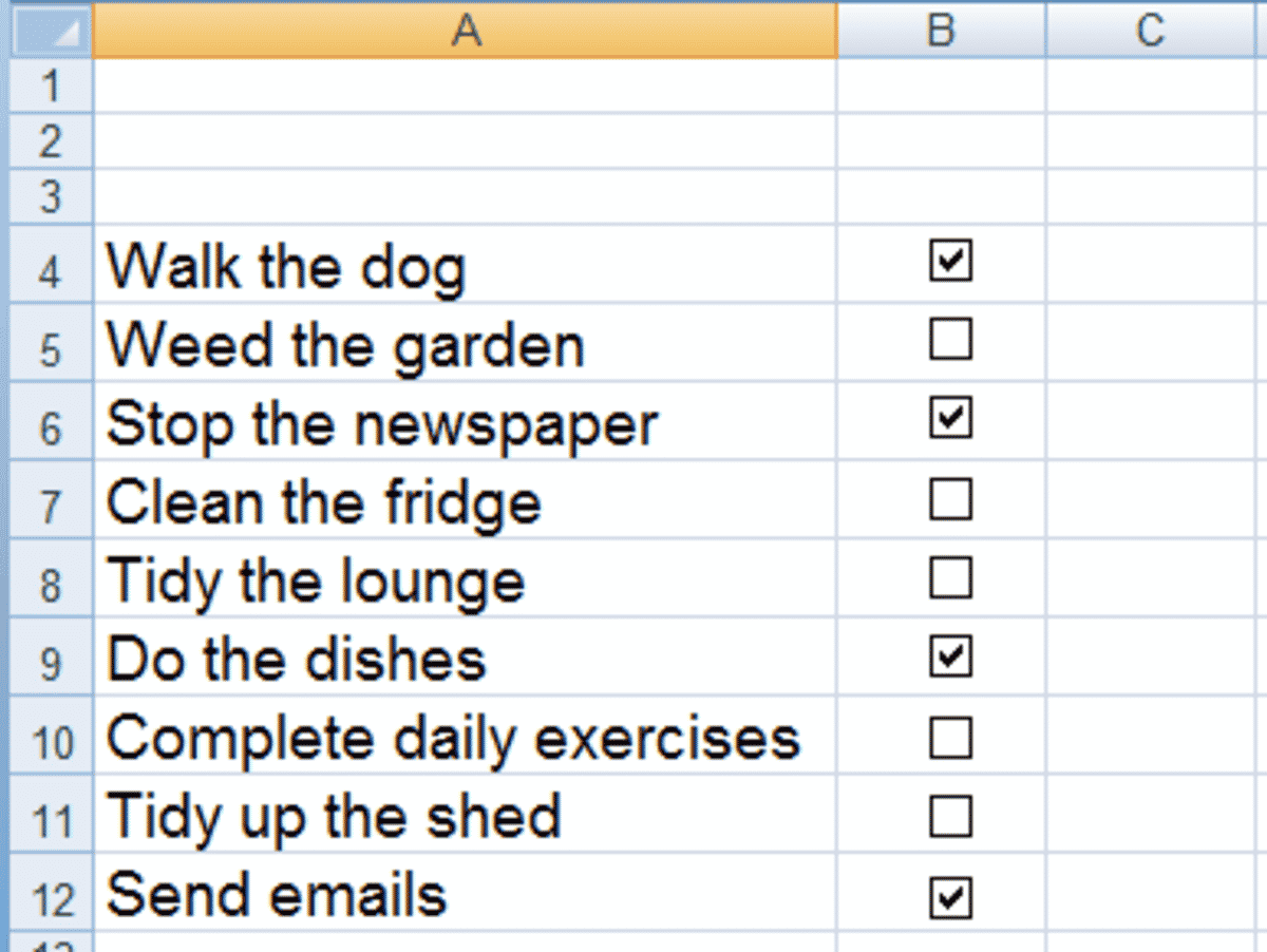 Comment créer, aligner et utiliser une case à cocher pour une liste de tâches dans Excel 2007 et