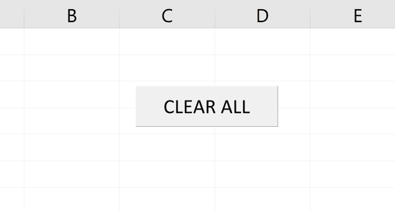 Créez un bouton macro qui effacera tout votre travail dans une feuille de calcul Excel