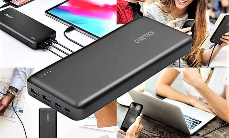 Banque d'alimentation Choetech 20000mAh: l'unité d'ordinateur portable et de téléphone la plus flexible
