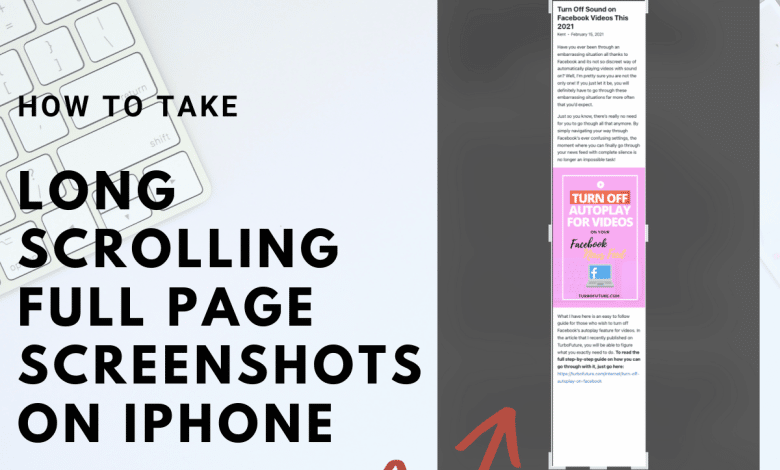 Comment faire une capture d'écran sur iPhone (capture d'écran pleine page)