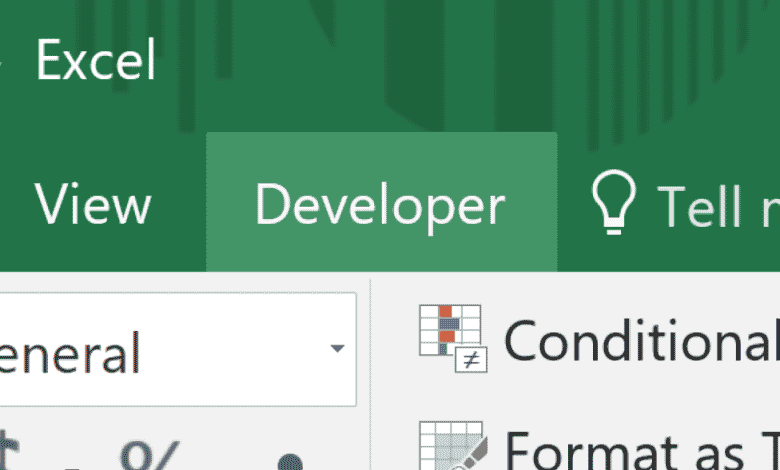 Comment ajouter l'onglet Développeur dans MS Excel 2016