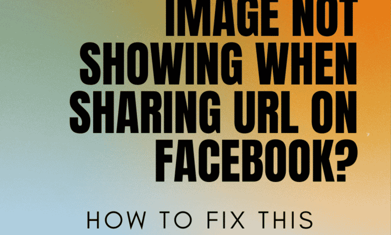 Correction : l'image ne s'affiche pas lors du partage d'URL sur Facebook