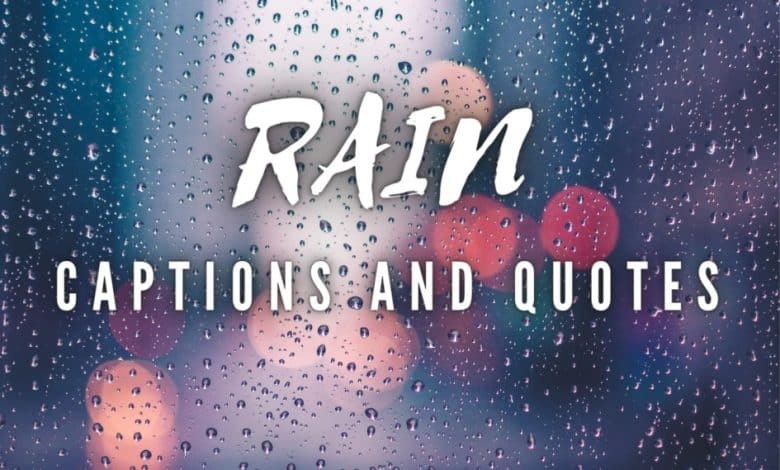 150+ citations de pluie et idées de légendes pour Instagram