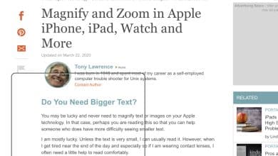 Agrandir et zoomer Apple iPhone, iPad, Watch et plus