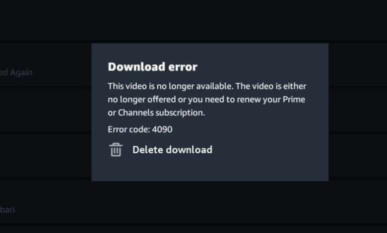 Comment j'ai résolu le code d'erreur Amazon Prime Video 4090