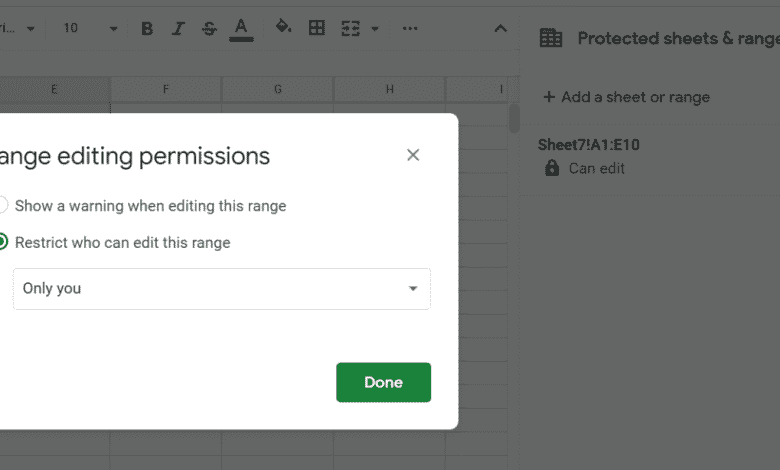 Comment verrouiller et déverrouiller des cellules dans Google Sheets