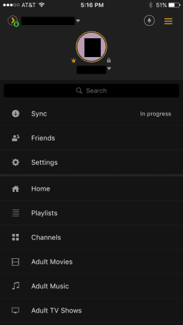 Naviguer à travers "Réglages" et alors "synchroniser" pour accéder au menu Sync.