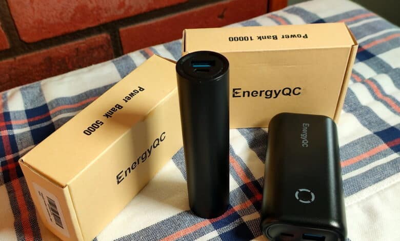 Examen des banques d'alimentation portables EnergyQC