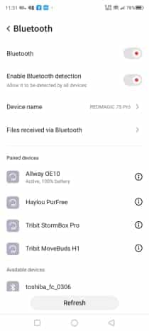 Captures d'écran de l'application Allway