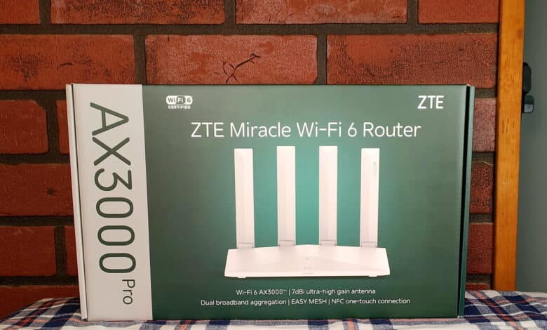 Examen du routeur ZTE Ax3000 Pro WiFi 6