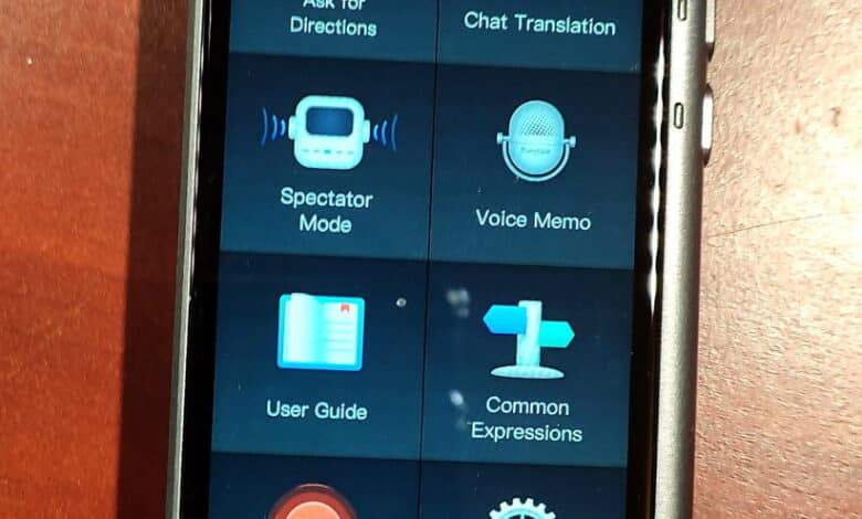 Examen du traducteur de langue portable Fluentalk T1