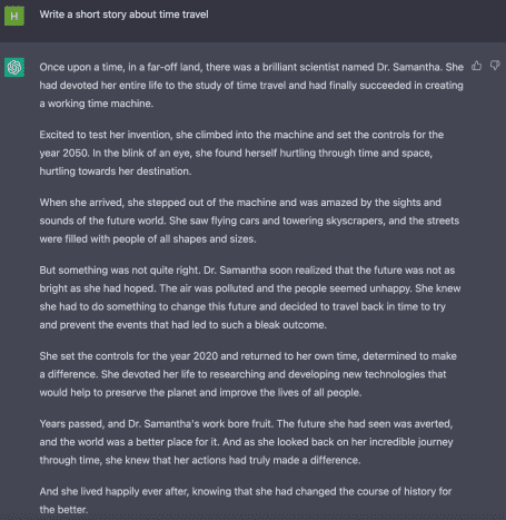 Une petite histoire sur le voyage dans le temps