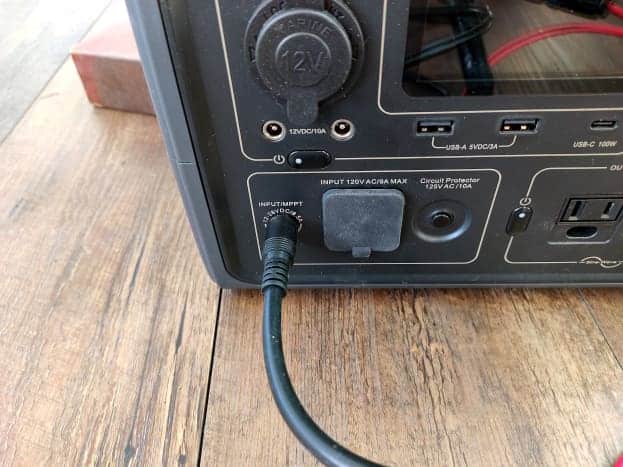 Entrée solaire connectée à l'EB3A 