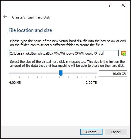 Une machine virtuelle a besoin d'un disque dur virtuel