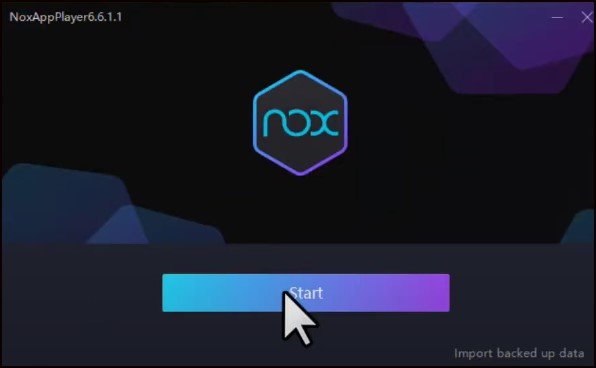 Démarrer Nox App Player