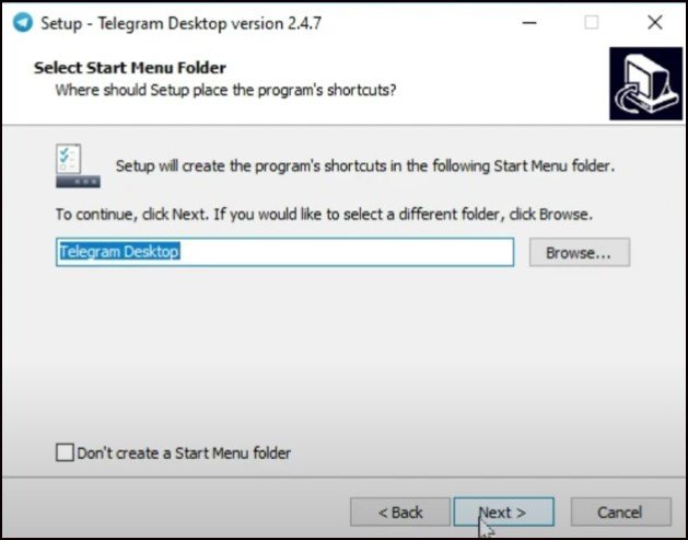 Télégramme Windows 7