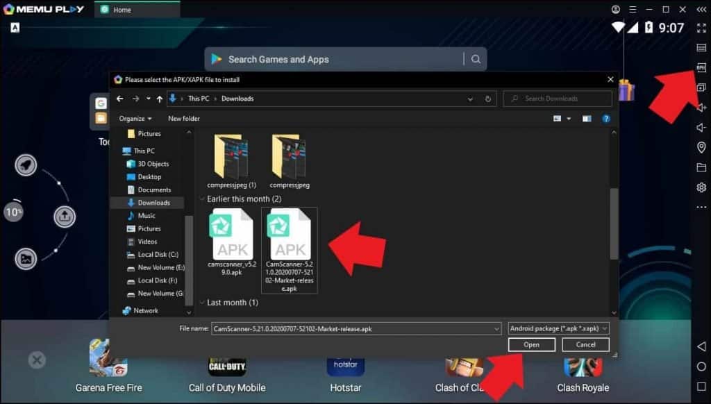Comment importer des applications du bureau vers MEmu.