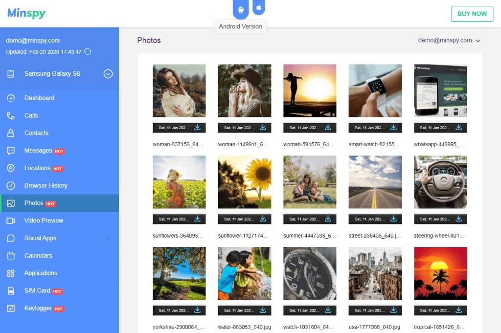 photos de telephone espion