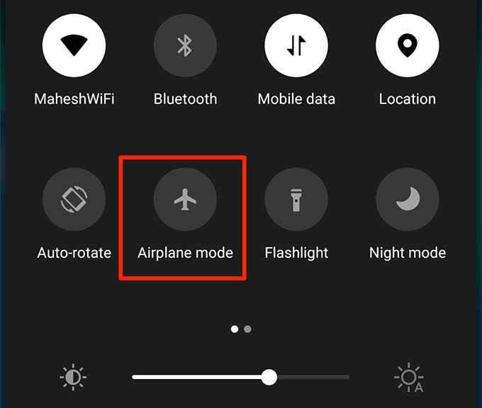 Mode avion sur Android